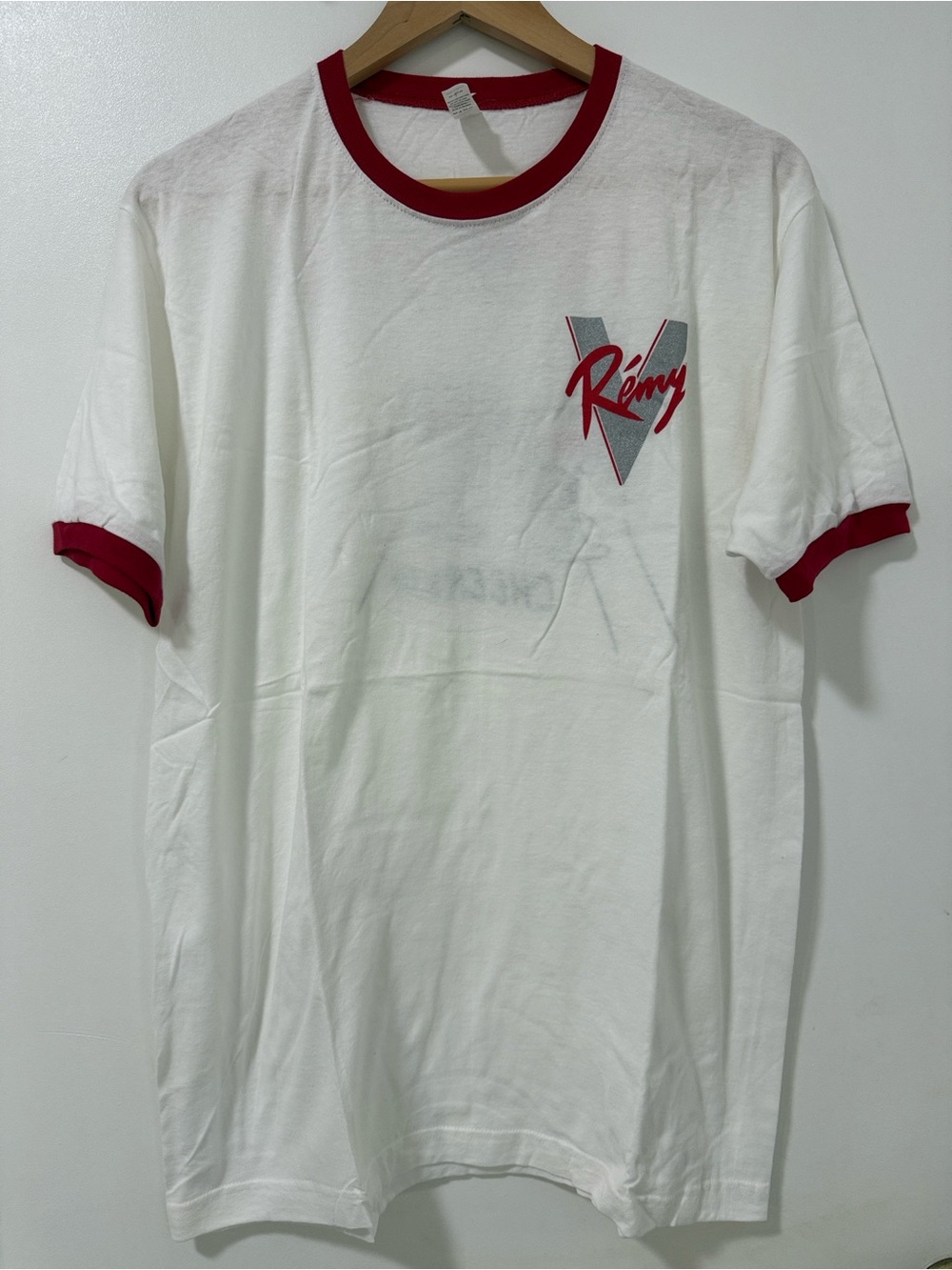 REMY MARTIN Ringer Tee with Red Trim